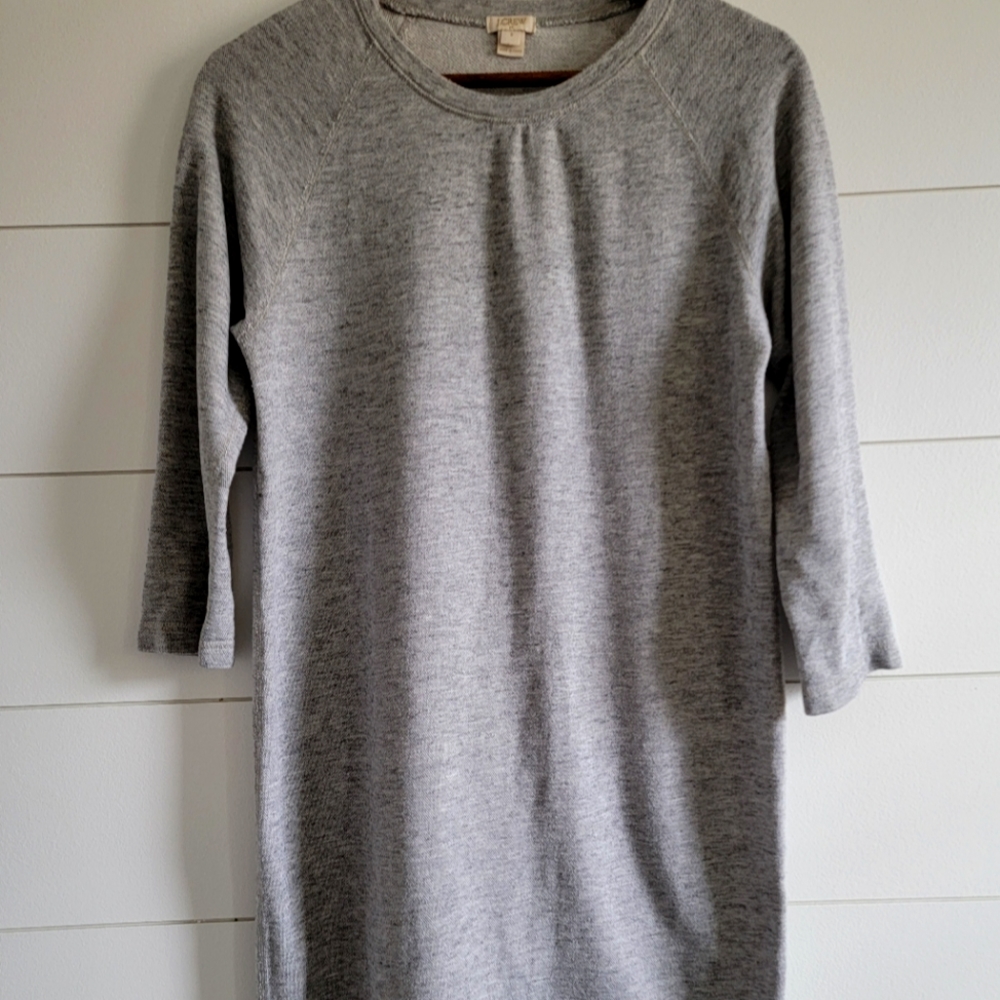 J. CREW 3/4 sleeve sweater dress
